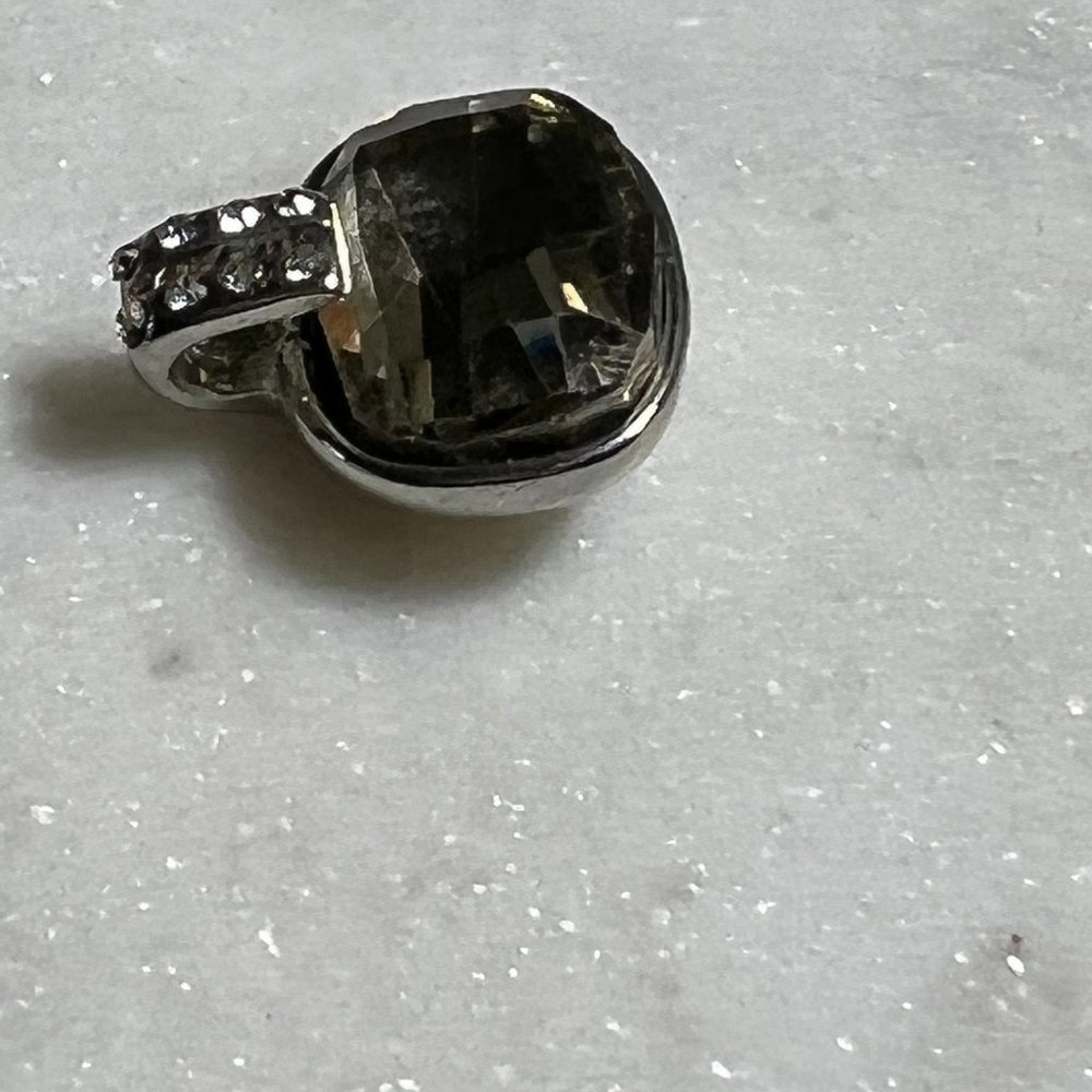 Silver Crystal Pendant Rhinestone - Picture 5 of 7